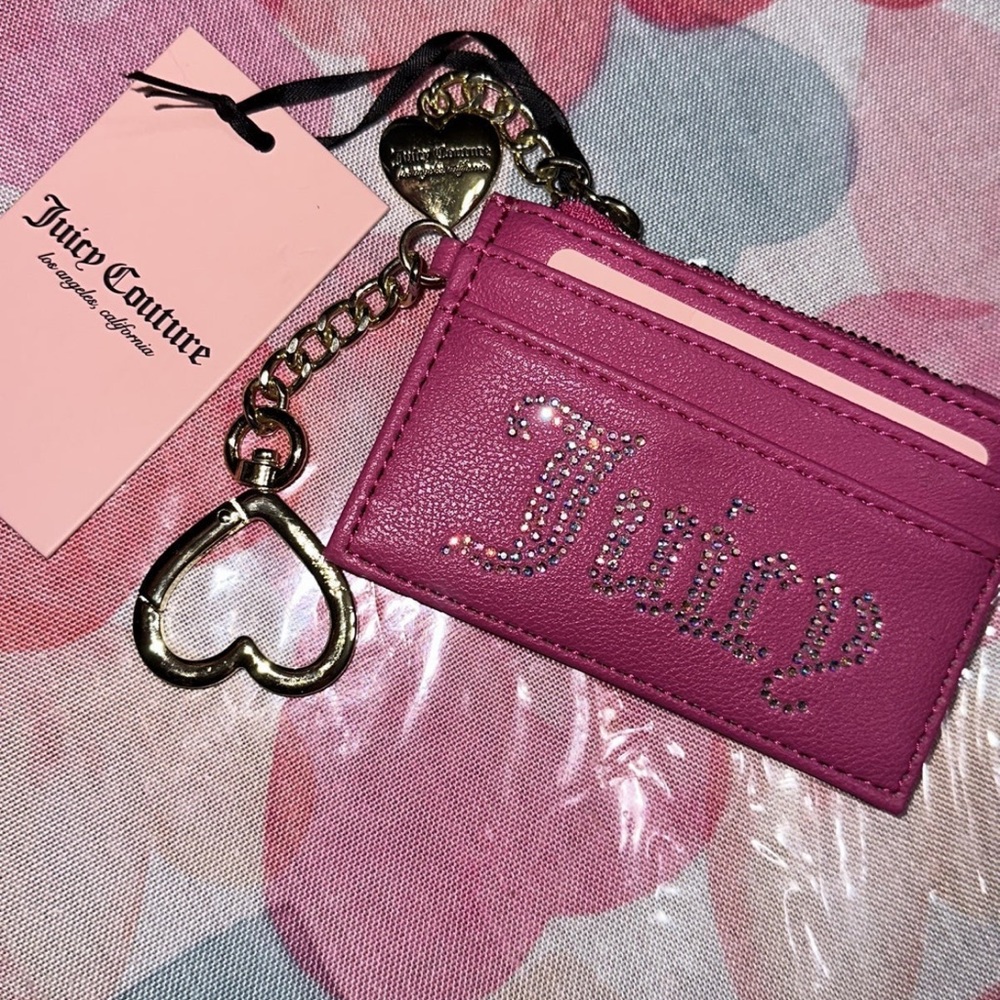 Juicy couture rhinestones card holder